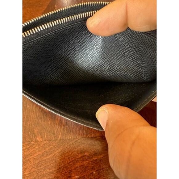 LOUIS VUITTON Coin Card Holder Wallet in Black Eclipse Monogram - Picture 10 of 11